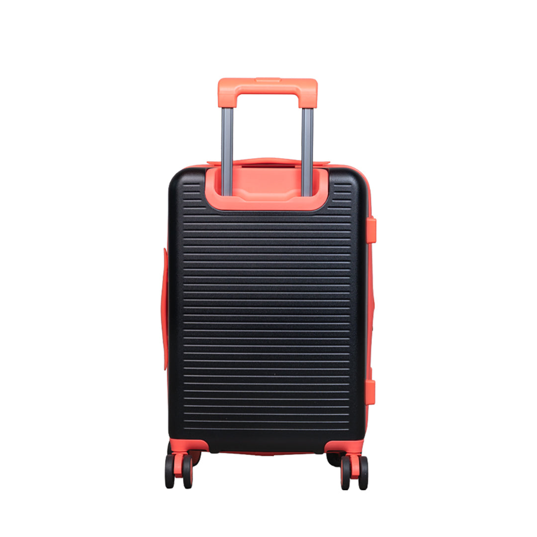 Maleta Viaje 3 (carry on) Negro Naranja