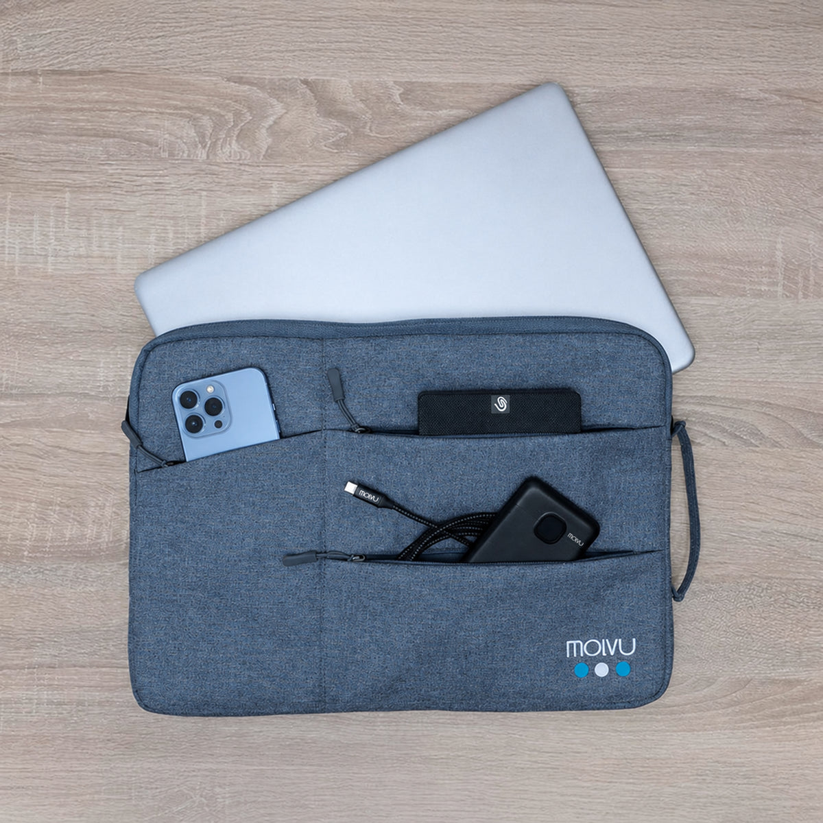 Funda para laptop N2 15.6" Azul, detalle