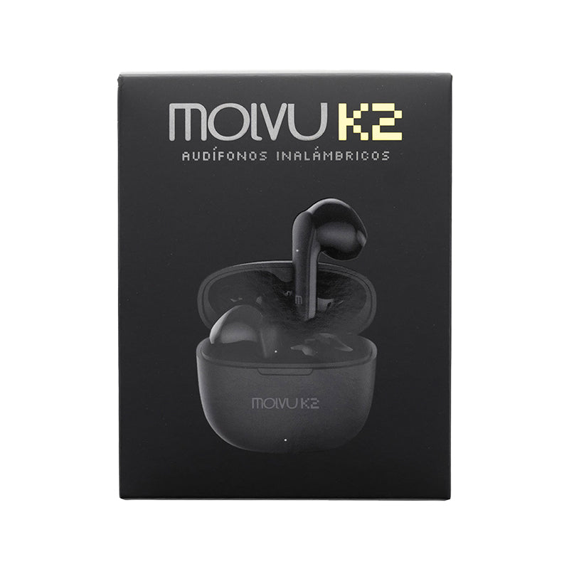 Audífonos K2 + estuche azul + correa