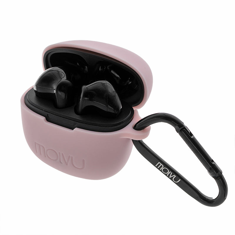 Audífonos K2 + estuche rosa + correa