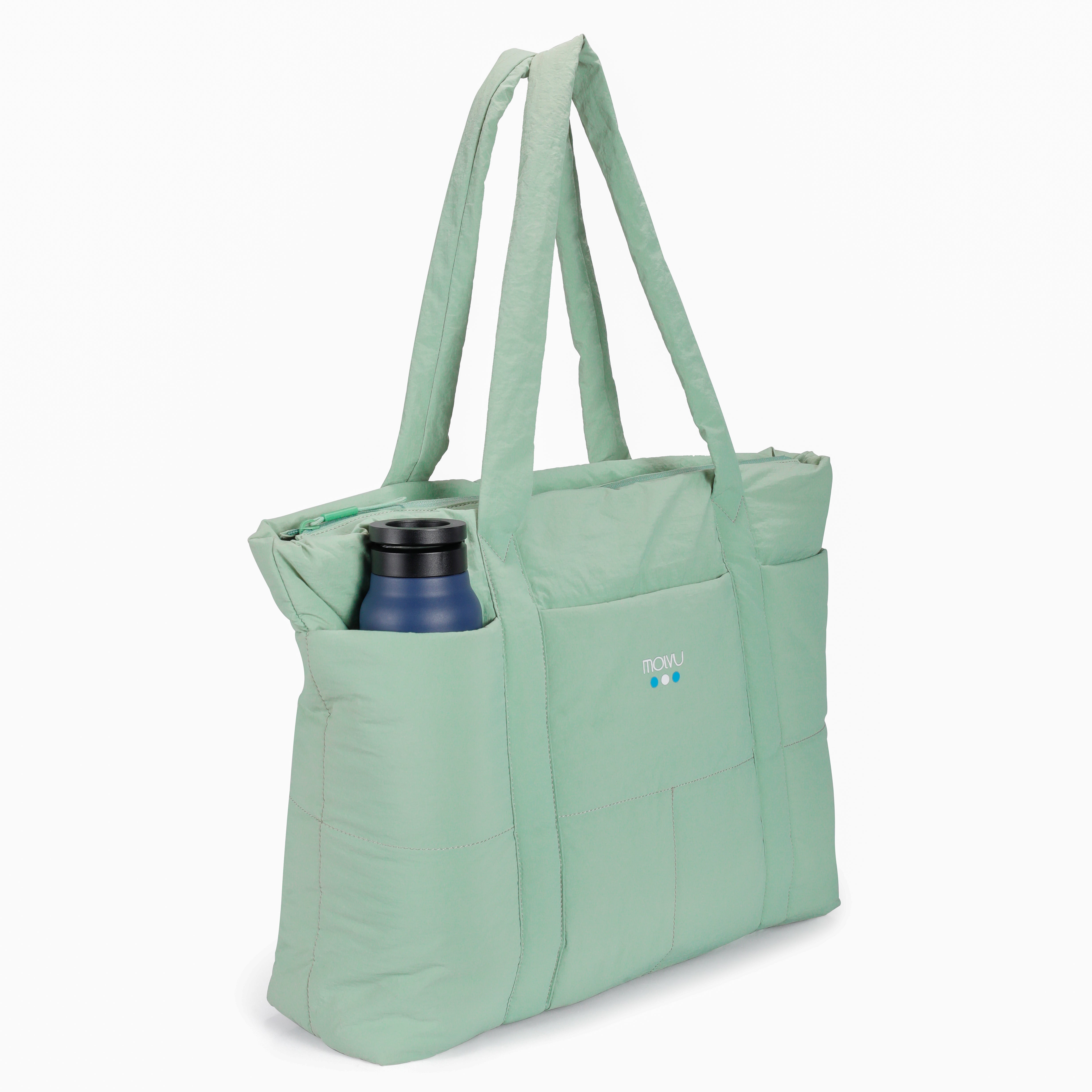 Tote Puff Verde Menta - interior