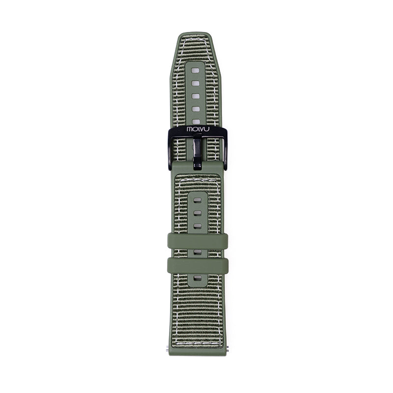 Reloj T8 Gris + Pulsera verde c/bordado