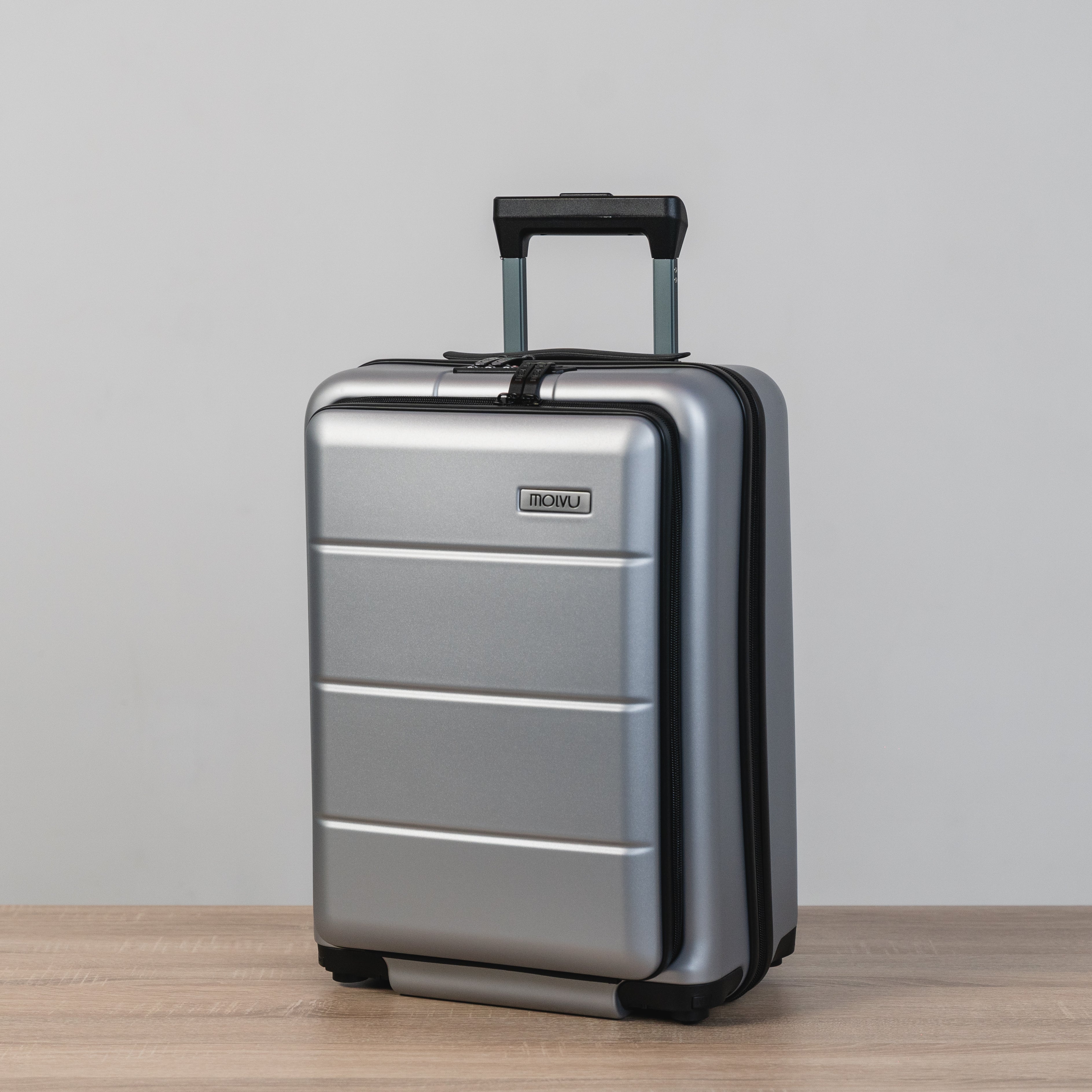 Maleta Viaje 2 (carry on) plateada