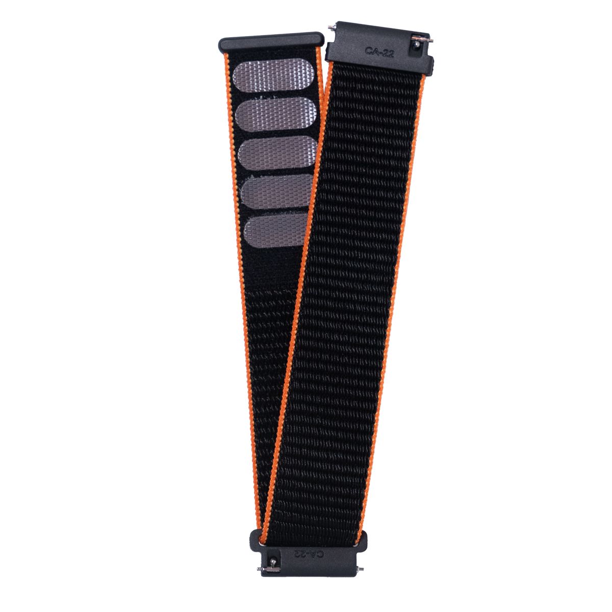 Pulsera T7 y T8 velcro negro-naranja