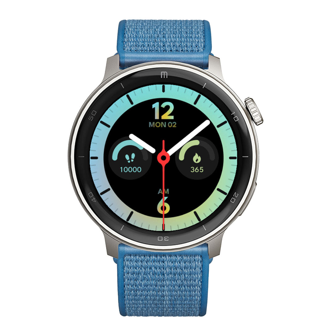 RELOJ T8 GRIS + PULSERA VELCRO AZUL