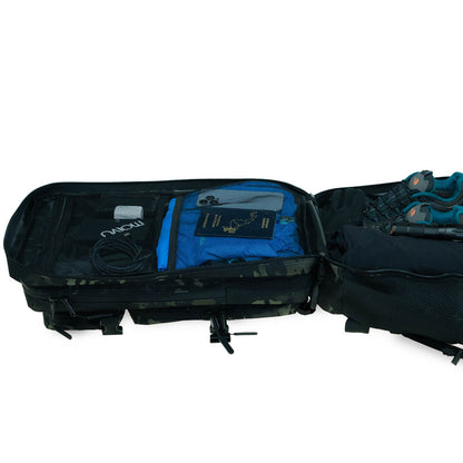 Mochila Roca Negro Azul
