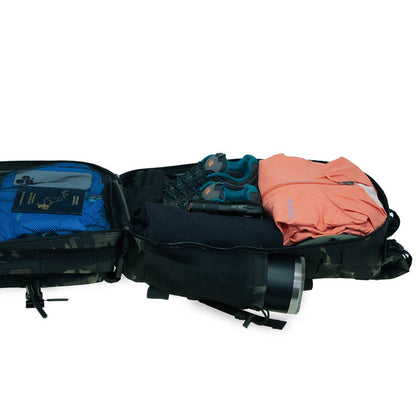 Mochila Roca Negro Azul