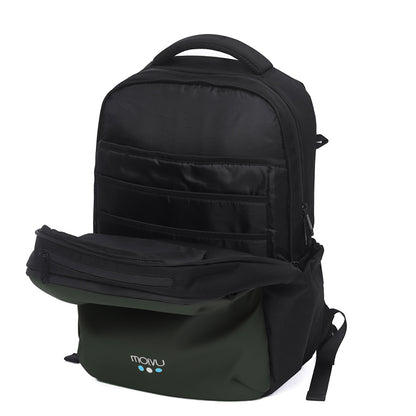 Mochila Zacualpa 15 Negro Verde