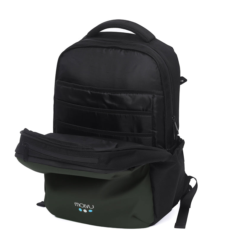 Mochila Zacualpa 15 Negro Verde