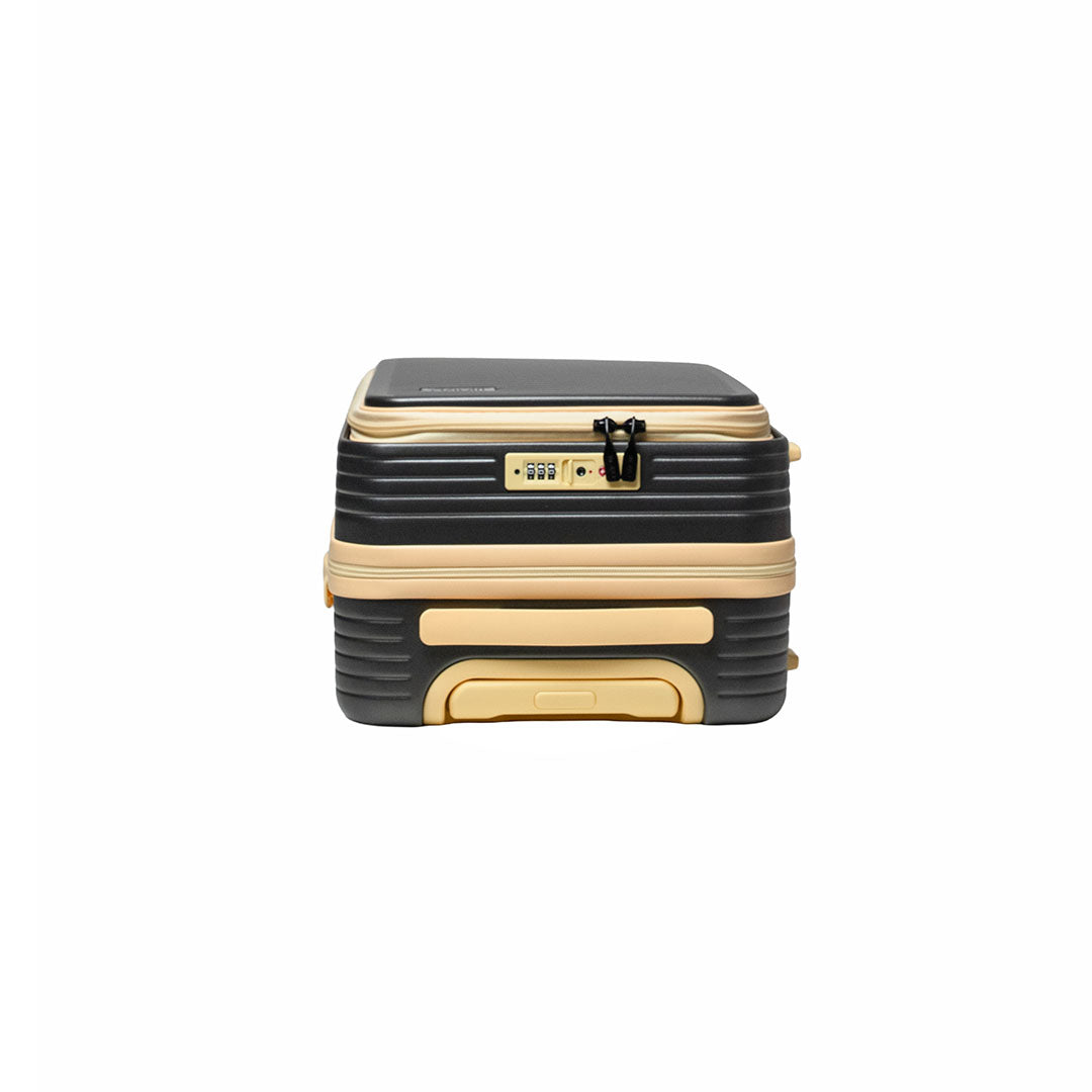 Maleta Viaje 3 (carry on) Gris Amarillo