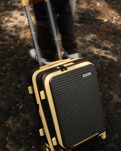 Maleta Viaje 3 (carry on) Gris Amarillo