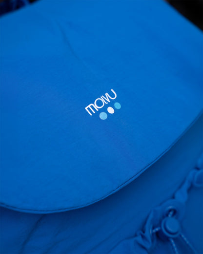 Mochila U7 Puff Azul en uso