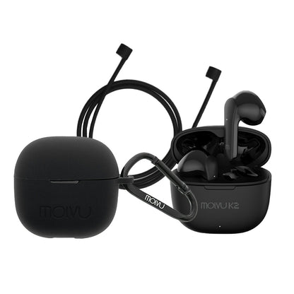 Audífonos K2 + estuche negro + correa