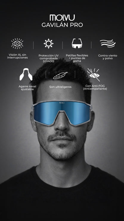 Infografía de Lentes Gavilán Pro Air Ice: características principales