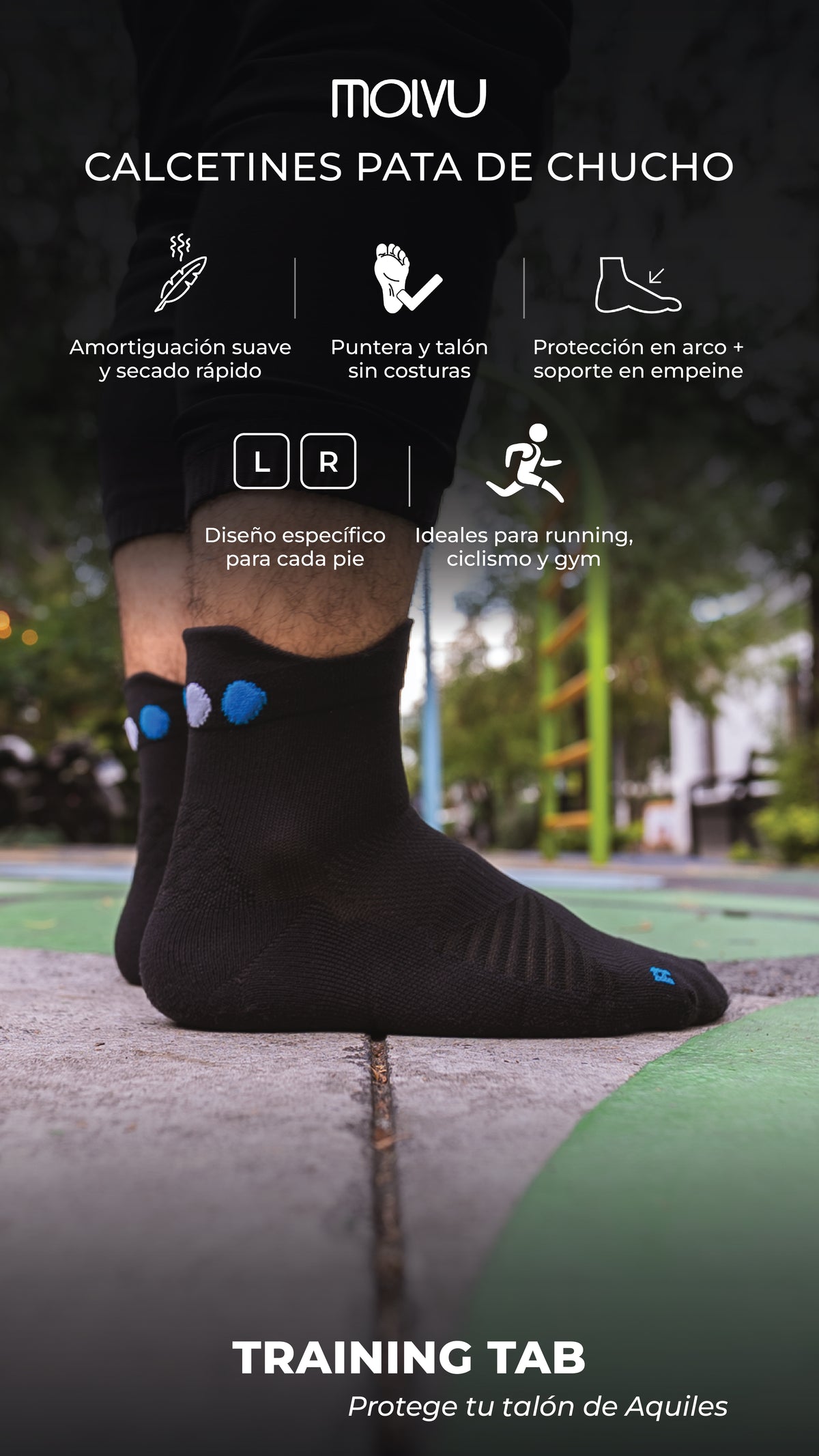 Flyer de los calcetines Pata de Chucho Training TAB