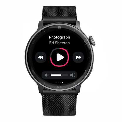 RELOJ T8 NEGRO + PULSERA INOX X1