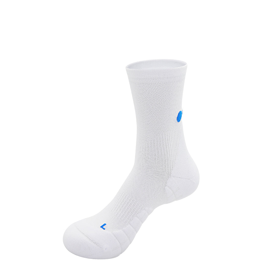 Calcetines Pata de Chucho Training Mini Crew blanco, talla M