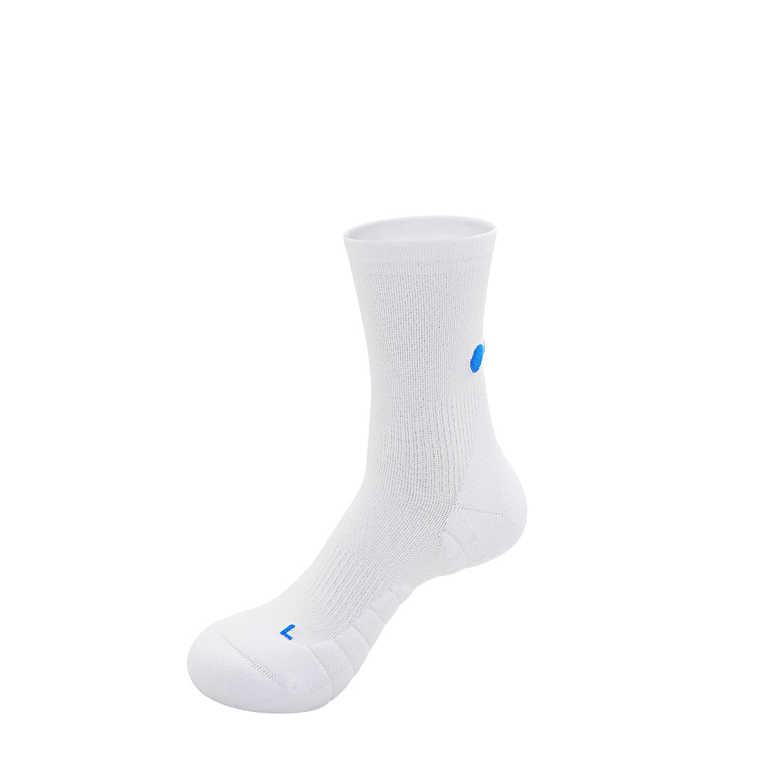 Calcetines Pata de Chucho Training Mini Crew blanco, talla S