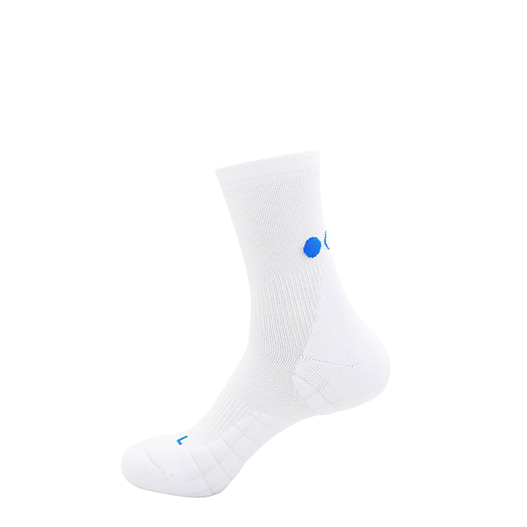 Calcetines Pata de Chucho Training Mini Crew blanco, talla S, detalle