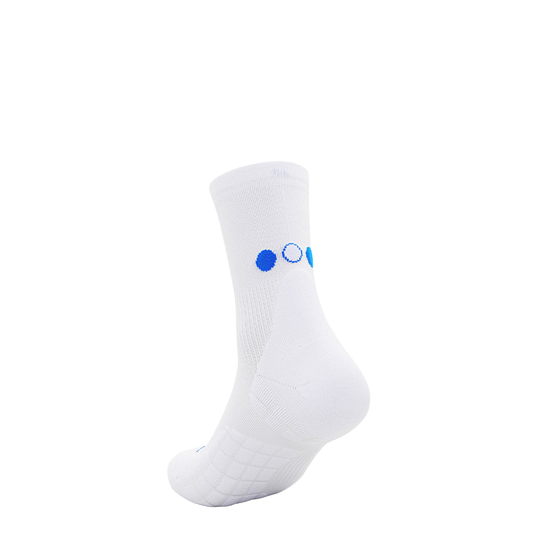Calcetines Pata de Chucho Training Mini Crew blanco, talla S, detalle