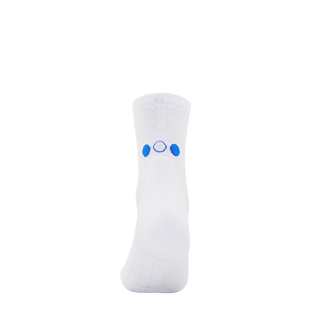 Calcetines Pata de Chucho Training Mini Crew blanco, talla S, detalle