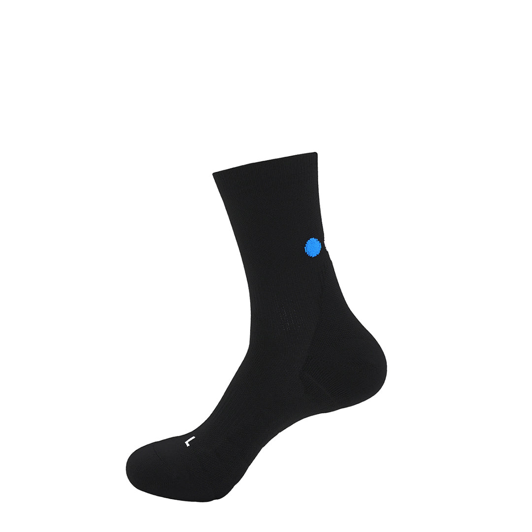 Calcetines Pata de Chucho Training Mini Crew negro, talla S, detalle