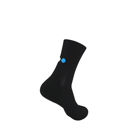Calcetines Pata de Chucho Training Mini Crew negro, talla S, detalle