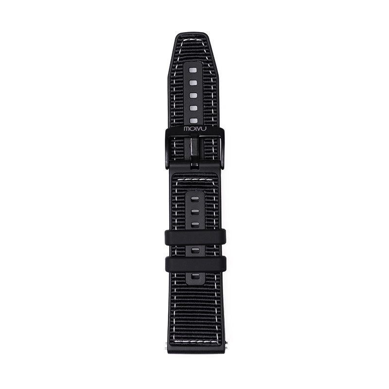 Pulsera T7 y T8 negro c/bordado