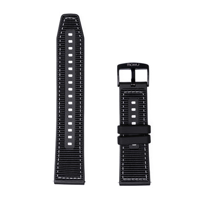 Pulsera T7 y T8 negro c/bordado