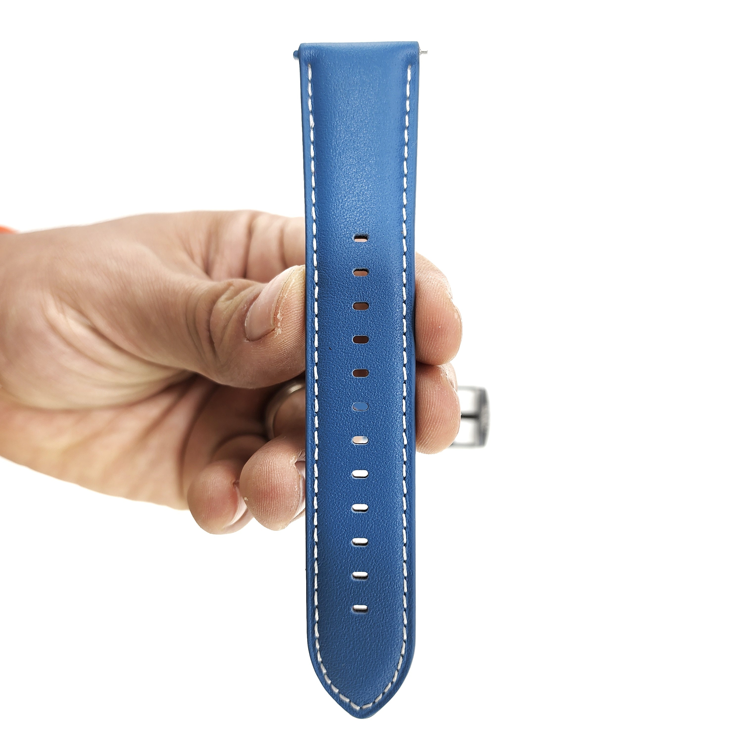 Pulsera T7 y T8 cuero azul