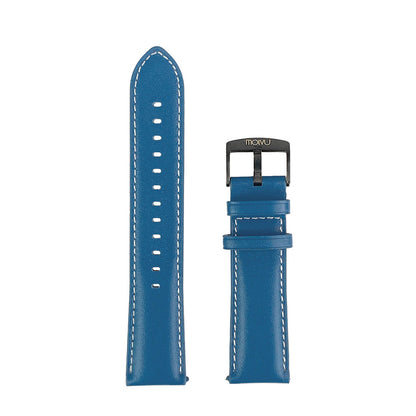 Pulsera T7 y T8 cuero azul