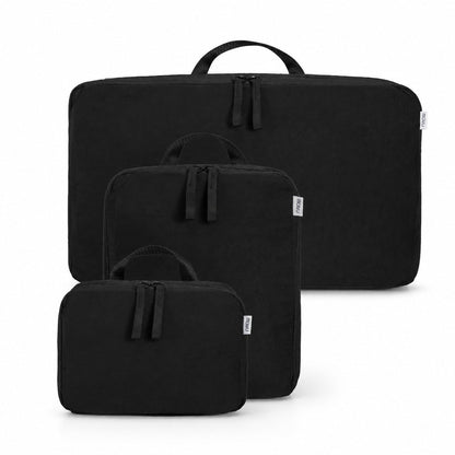 Set 3 Packing Cubes Molvu - los tres tamaños juntos