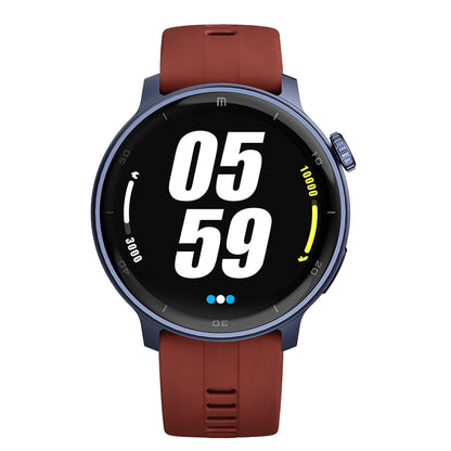 RELOJ T8 AZUL + PULSERA SILICÓN ROJO LADRILLO