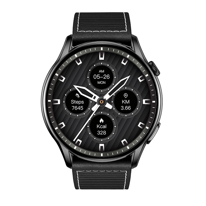 Reloj T7 Negro + Pulsera negro c/bordado