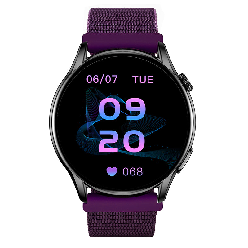 Reloj T7 Negro + Pulsera morada dragón rosa