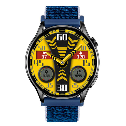 Reloj T7 Negro + Pulsera velcro morado-lila