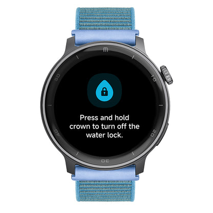 Reloj T8 Negro + Pulsera velcro celeste