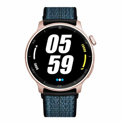 RELOJ T8 ROSA + PULSERA VELCRO AZUL OSCURO