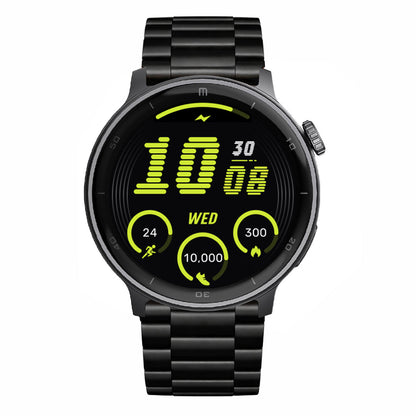RELOJ T8 NEGRO + PULSERA INOX X2