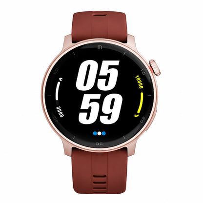 RELOJ T8 ROSA + PULSERA SILICÓN ROJO LADRILLO