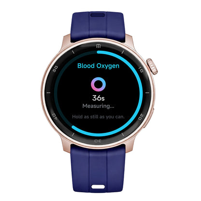 RELOJ T8 ROSA + PULSERA SILICÓN AZUL
