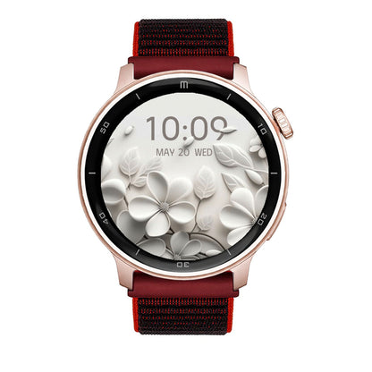 RELOJ T8 ROSA + PULSERA VELCRO ROJO NEGRO