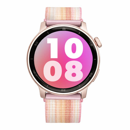 Reloj T8 Rosa + Pulsera velcro rosa tonos claros blancos