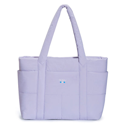 Tote Puff Lavanda - bolso acolchado 39 L