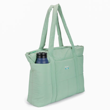 Tote Puff Verde Menta - interior