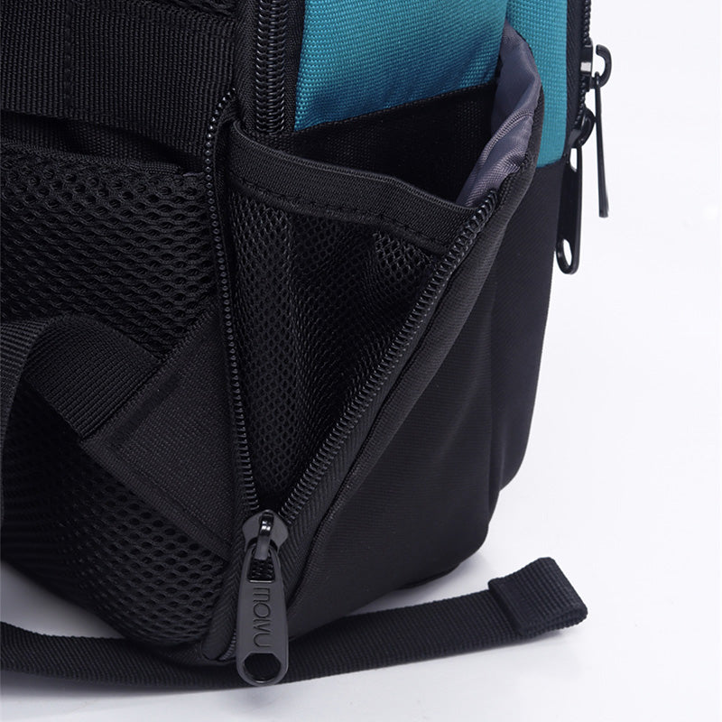 Mochila U2 Celeste Negro