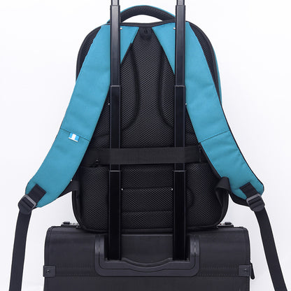 Mochila U2 Celeste Negro