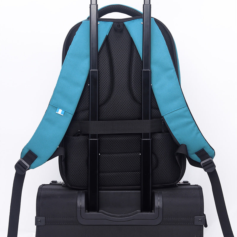Mochila U2 Celeste Negro