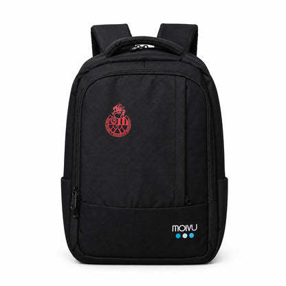 Mochila U2 Municipal Negra - detalle del escudo