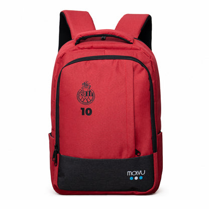 Mochila U2 Municipal Roja - detalle del escudo
